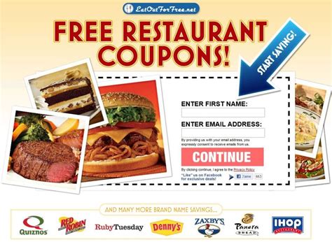 Fast food coupons near me - Find the latest coupons for over 250 popular restaurants and fast food chains on BeFrugal.com. Just print, eat and save with up to 8% cash back on your purchases.